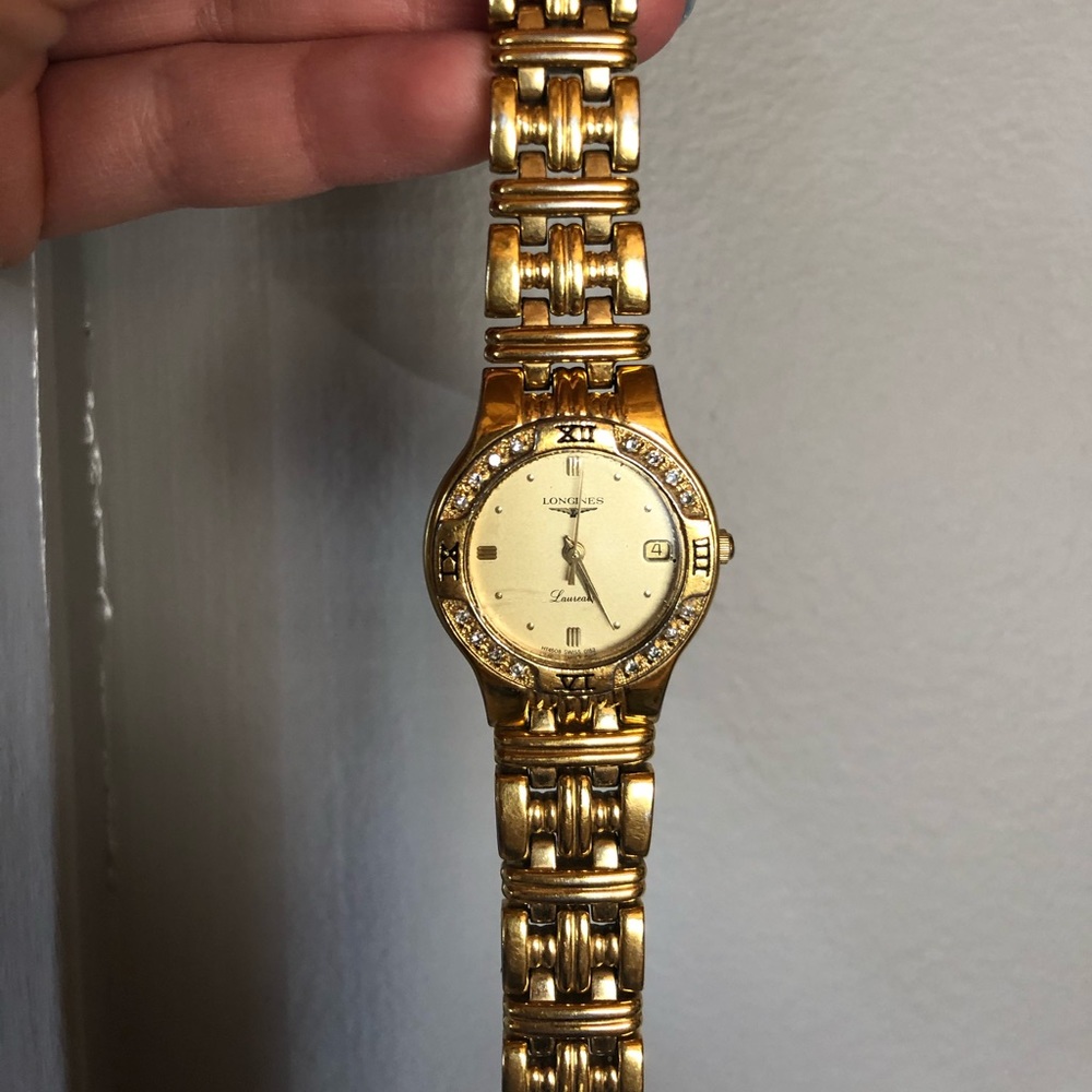 Women’s gold Longines watch